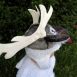 Free SVEN Inspired Reindeer Costume Tutorial & Pattern Pieces. #frozen #Halloween #dressup #diy #eymm #free