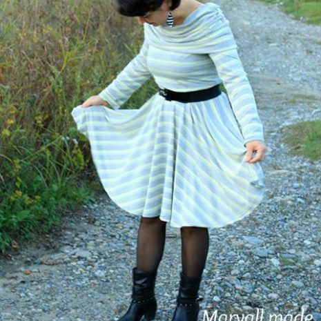 EYMM Off The Shoulder Dress & Peplum #EYMM #DIY #Sewing