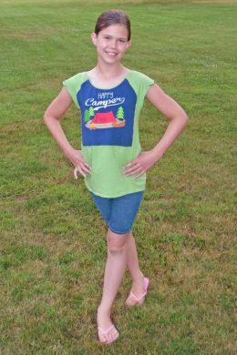 Hack: Riley’s Nightgown to Upcycled Raglan Tee